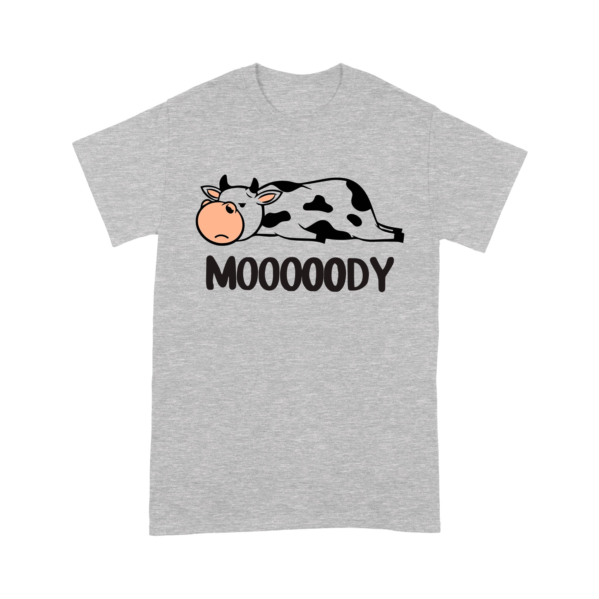 Moody Cow Funny T-Shirt - Image 7