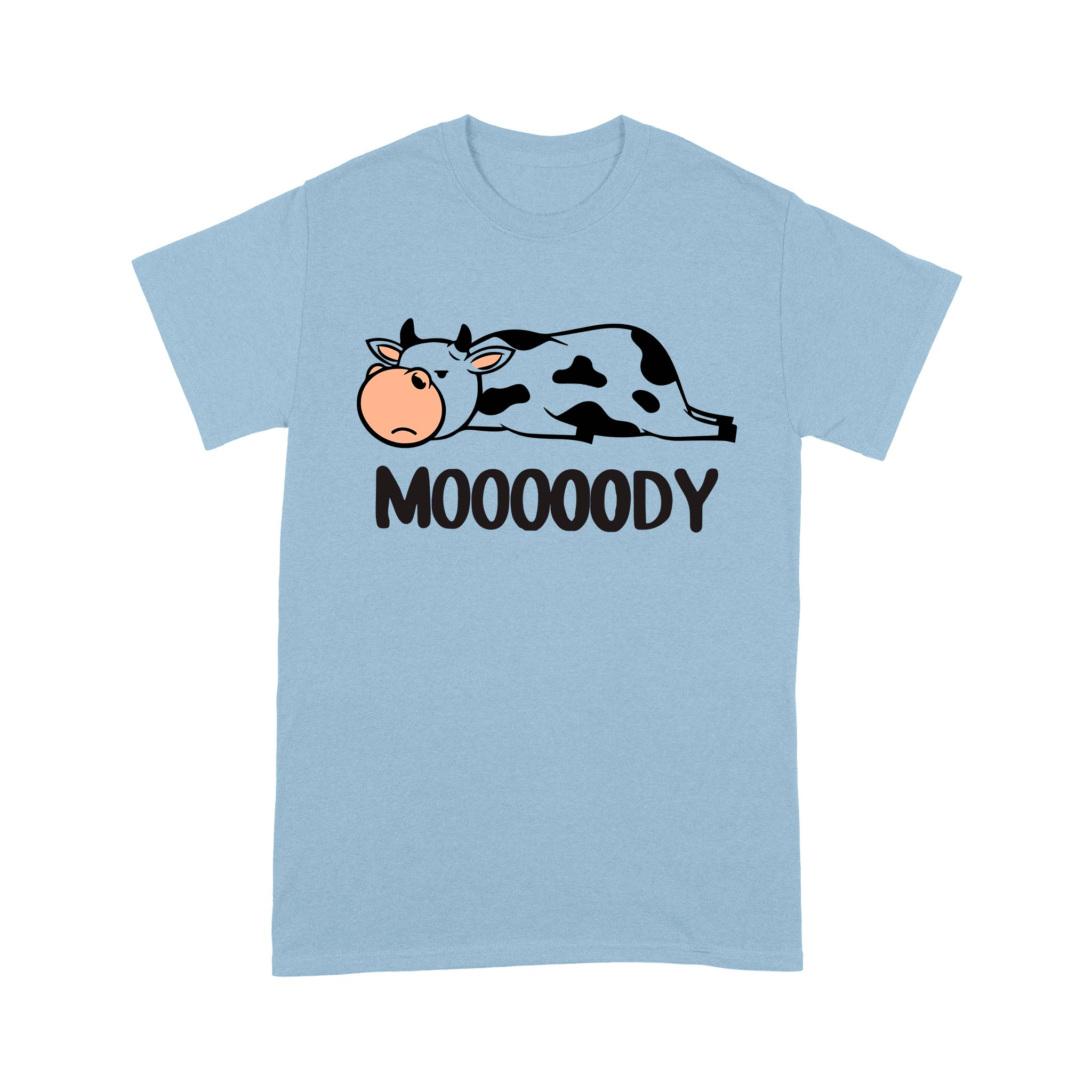 Moody Cow Funny T-Shirt - Image 4