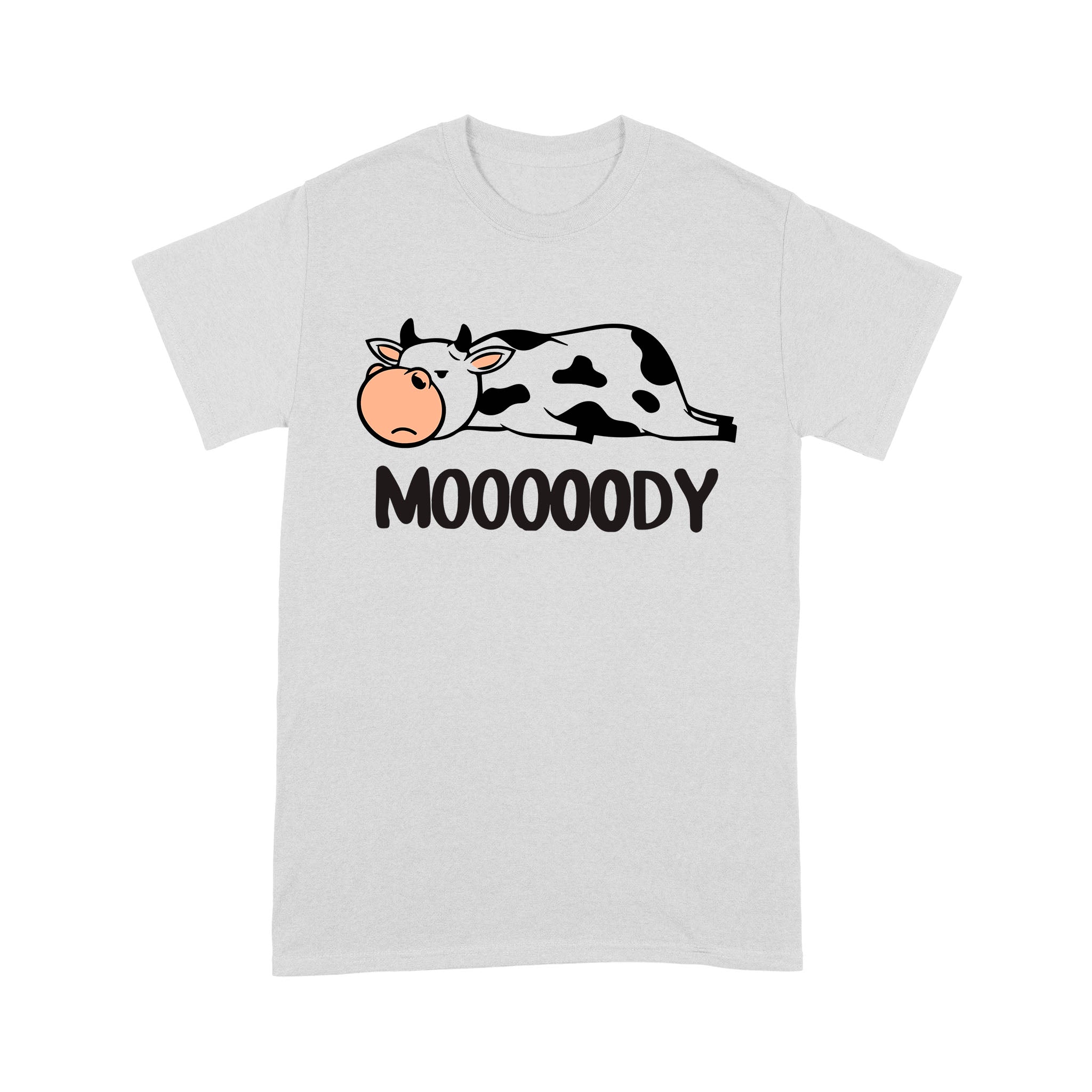 Moody Cow Funny T-Shirt - Image 2