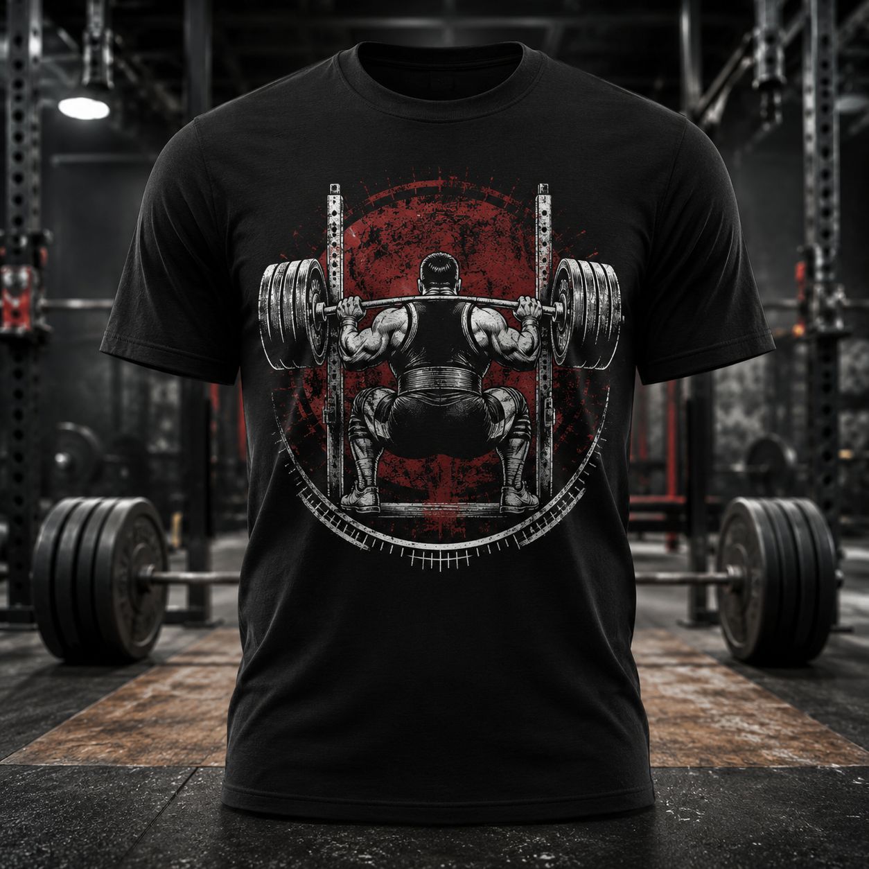 Hardcore Powerlifting Gym Shirt – Vintage Strength Training Graphic T-Shirt