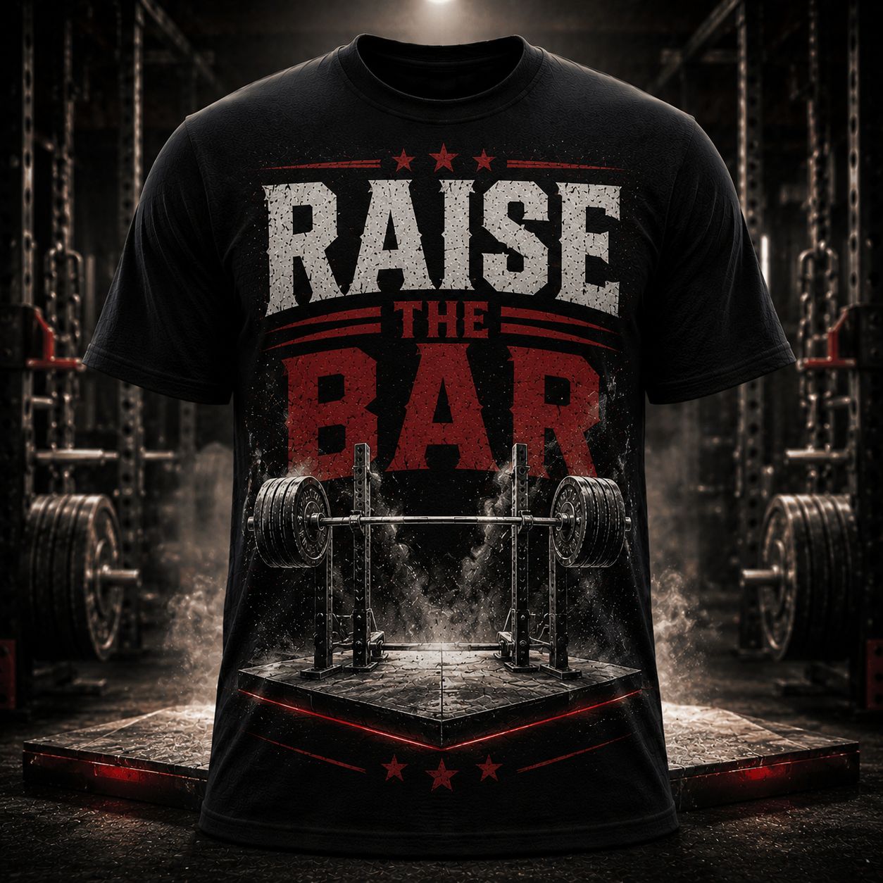 Raise The Bar Shirt – Strength Training Motivation Gym Tee