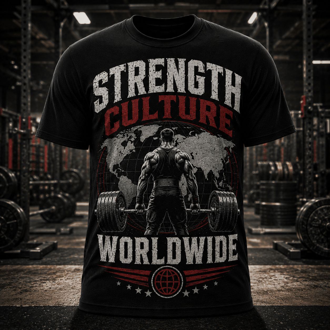 Strength Culture Worldwide Shirt – Global Powerlifting Gym Tee