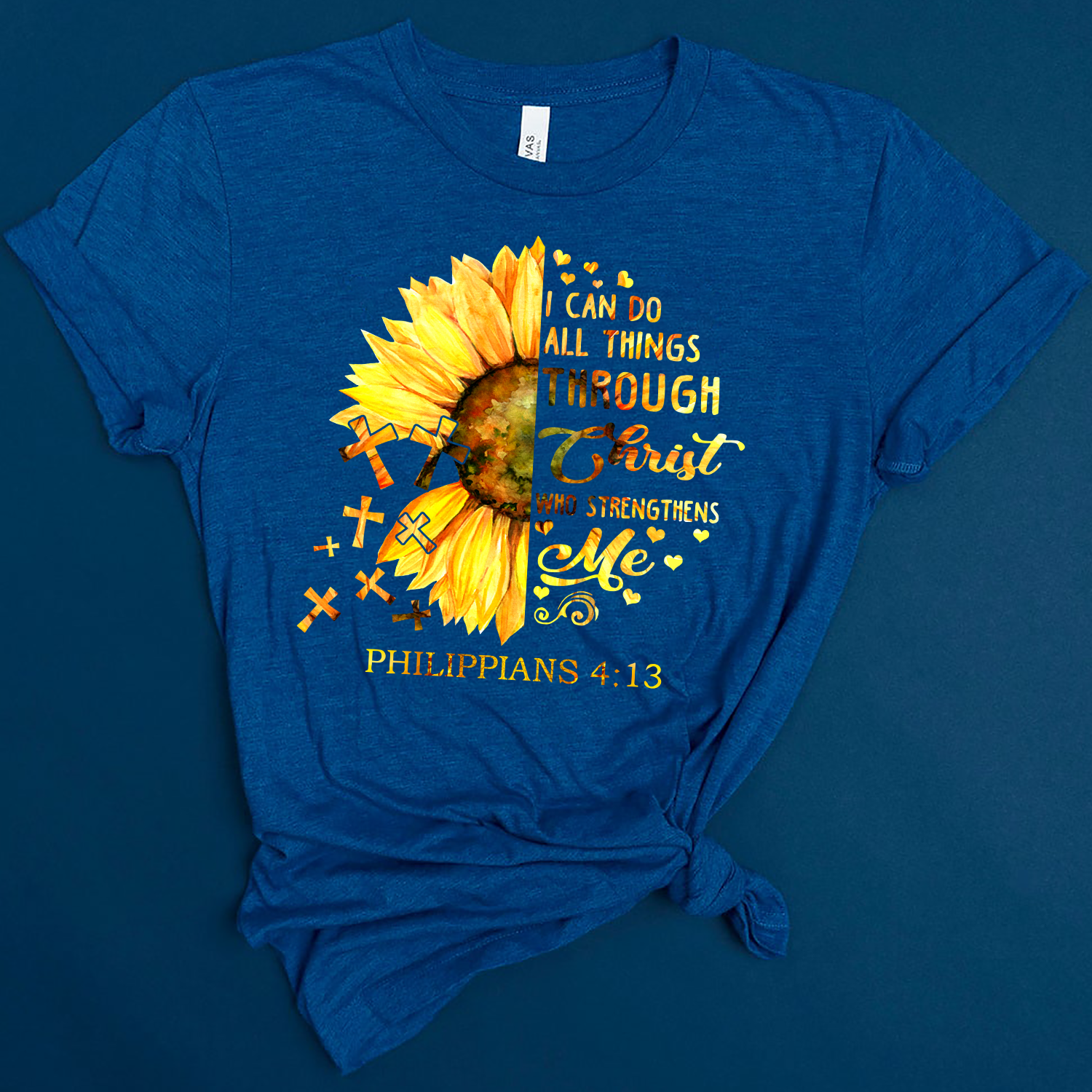 I Can Do All Things Through Christ Who Strengthens Me Philippians 4:13 Standard T-shirt - Image 3