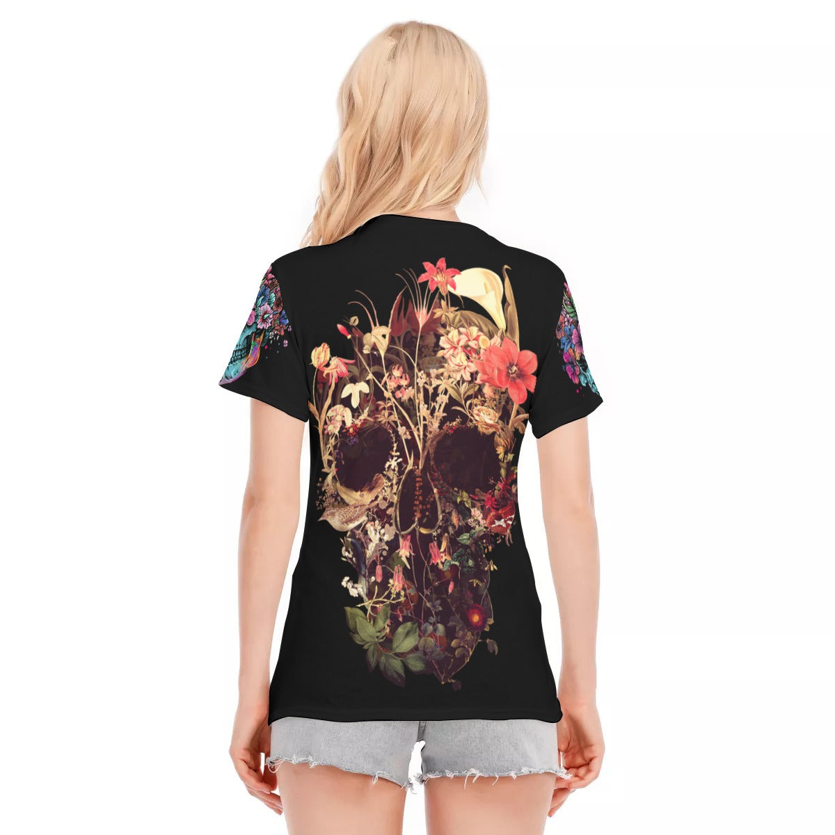 All-Over Print Women's Round Neck T-Shirt | 190GSM Cotton - Image 4