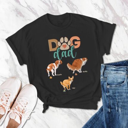 Funny Pooping Dog, Gift For Dog Lover T-Shirt