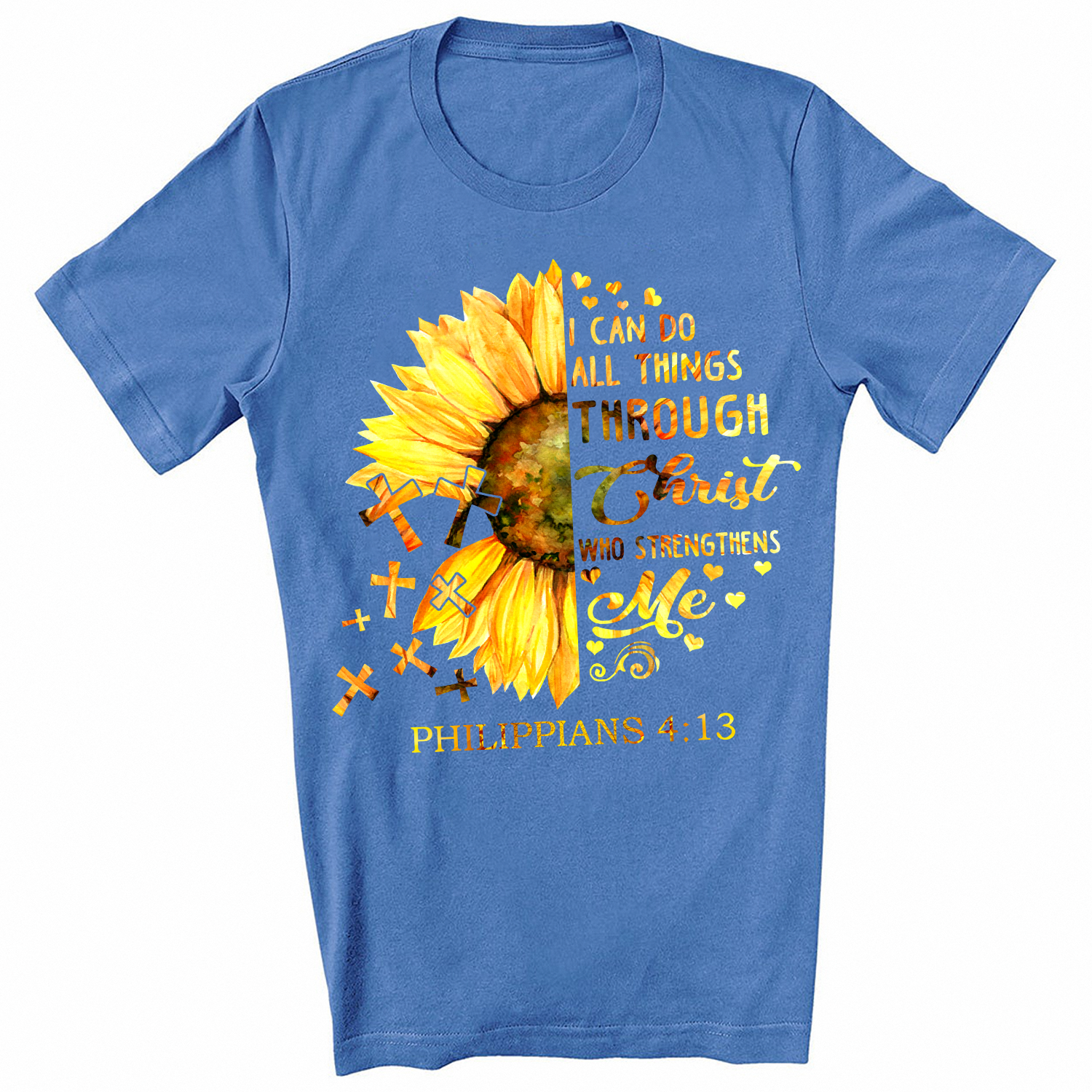 I Can Do All Things Through Christ Who Strengthens Me Philippians 4:13 Standard T-shirt - Image 7