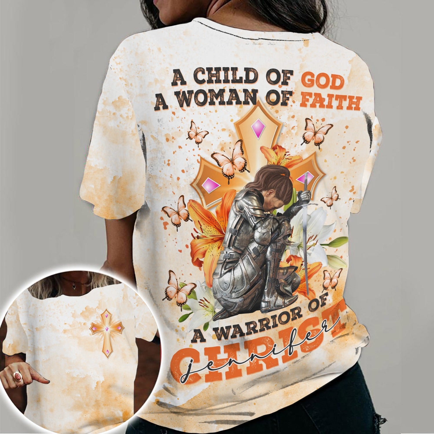 A Woman Of Faith A Warrior Of Christ - Gift For Christian 3D All Over Print T-Shirt And Hoodie