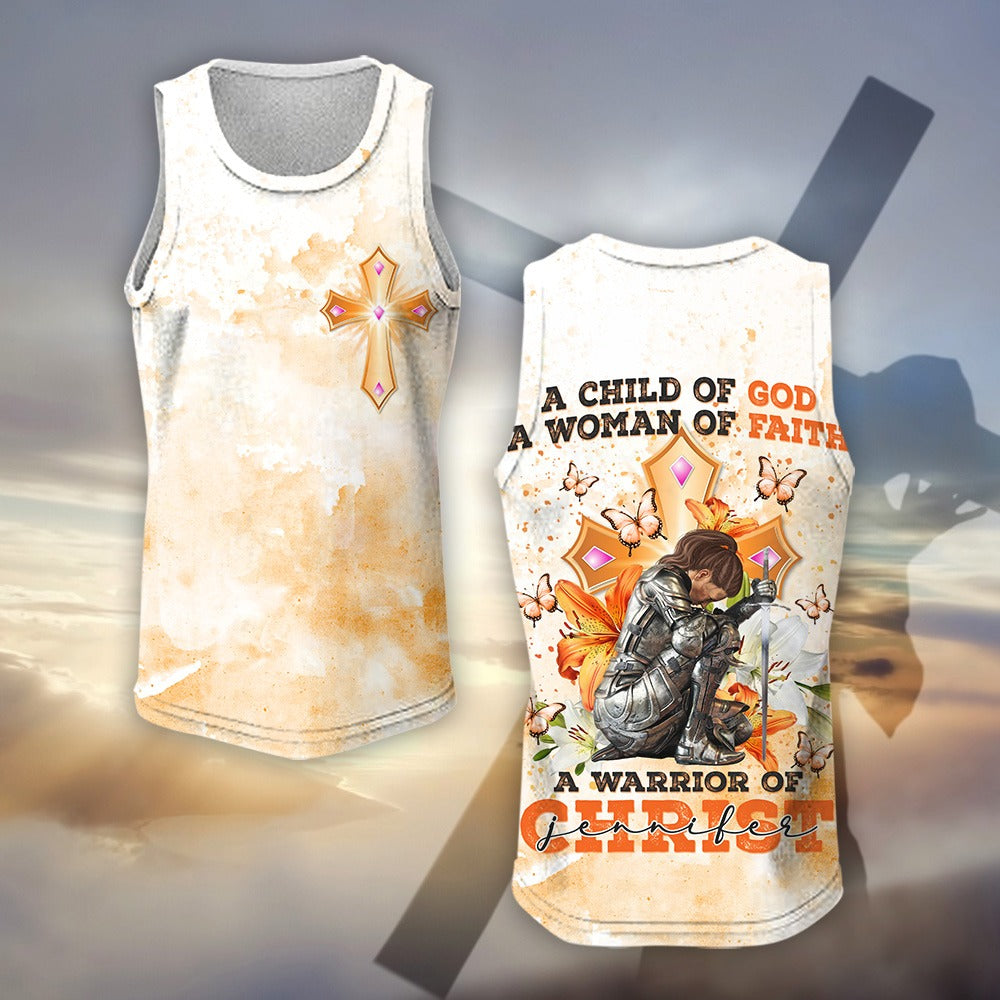 A Woman Of Faith A Warrior Of Christ - Gift For Christian 3D All Over Print T-Shirt And Hoodie - Image 4
