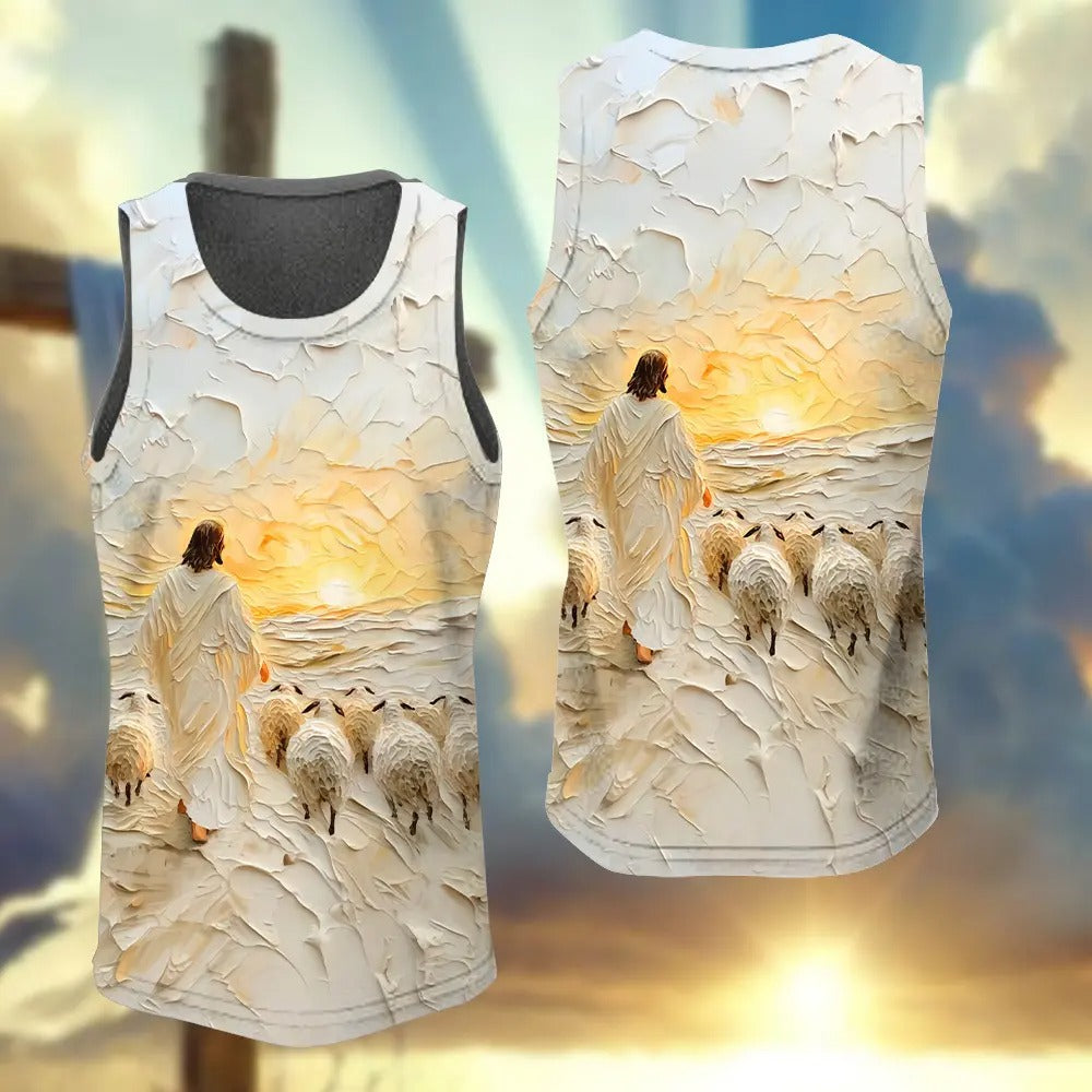 Jesus Christ And Lamb, Gifts For Christian - Inspirational Christian 3D All Over Print T-Shirt And Hoodie - Image 7