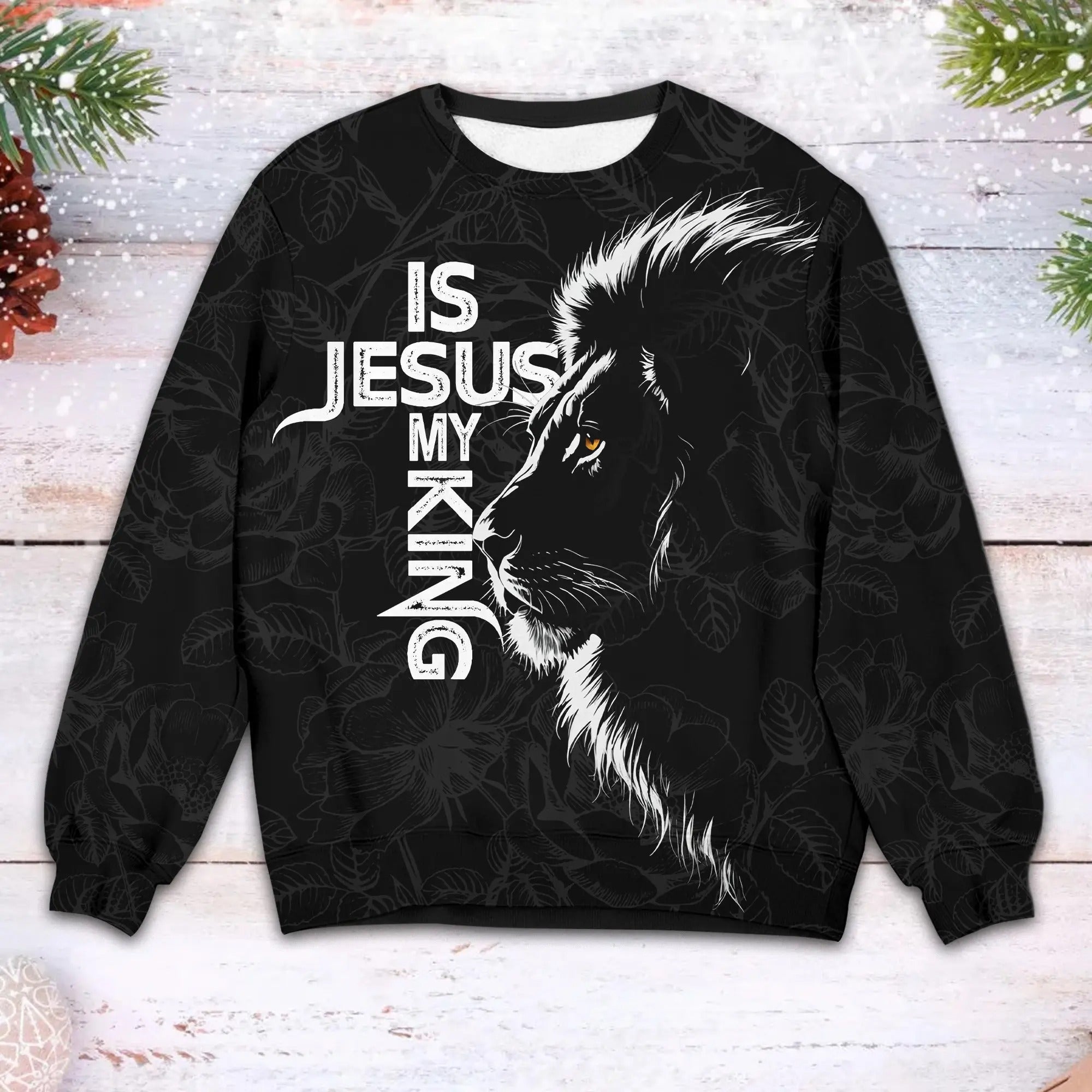 Jesus Is My King, 3D Christian Apparel - Inspirational Christian 3D All Over Print T-Shirt And Hoodie - Image 7