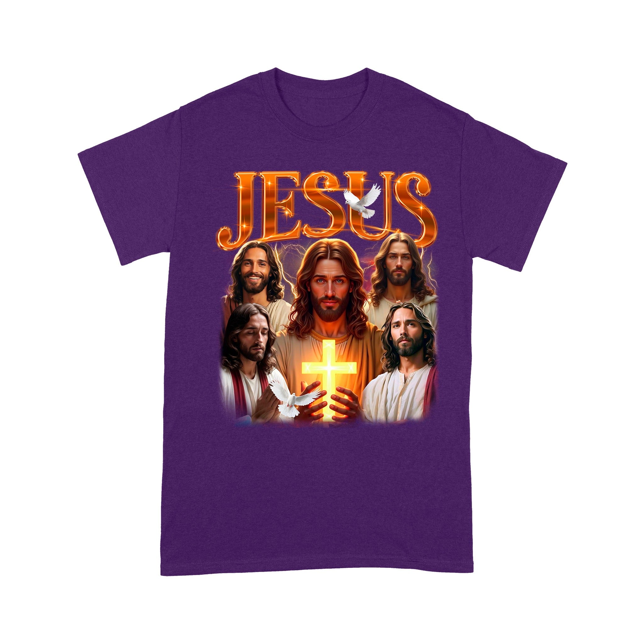 Jesus Bootleg Vintage T-Shirt, Gift Christian Faith Christ, Funny Retro Christian Religion T-Shirt - Image 7