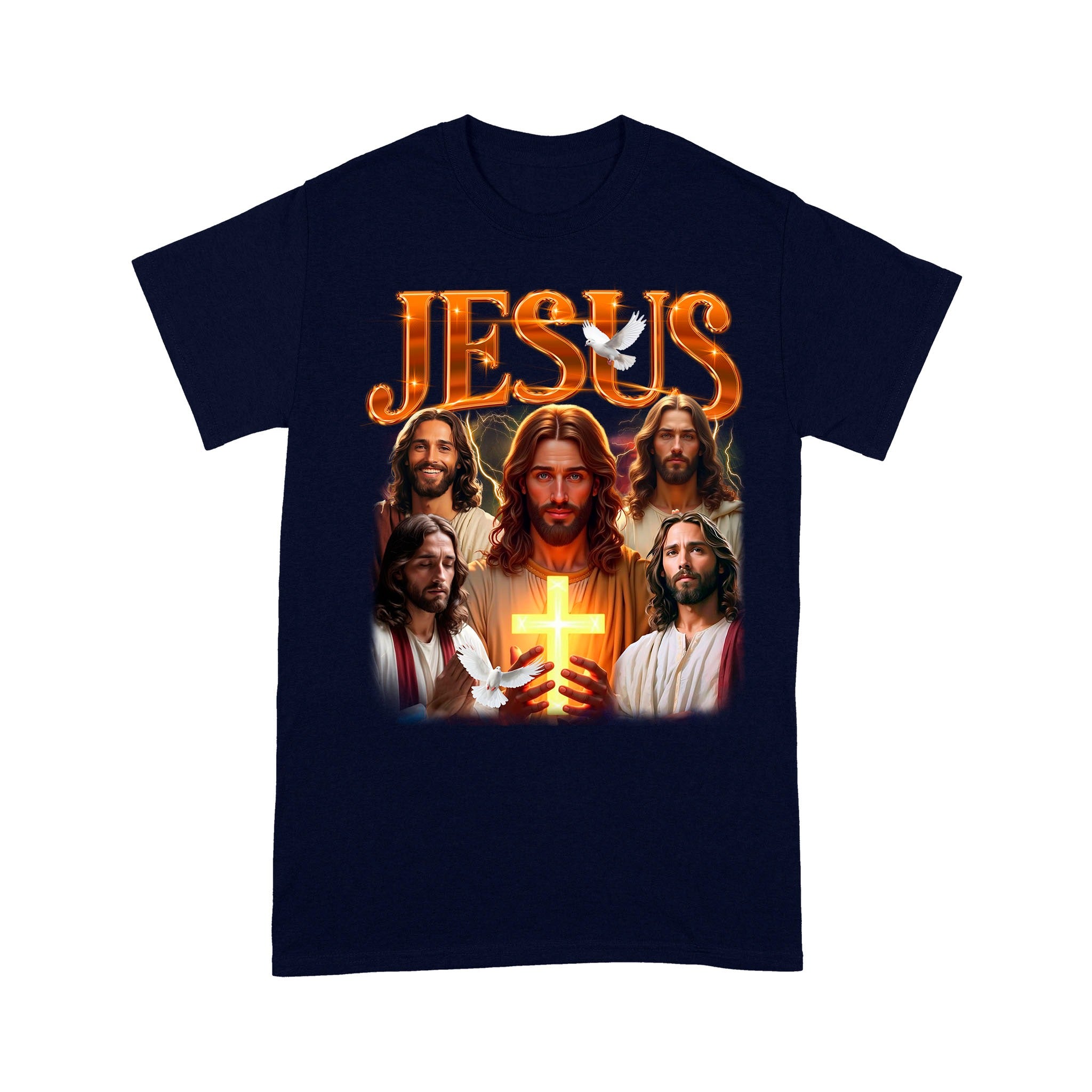 Jesus Bootleg Vintage T-Shirt, Gift Christian Faith Christ, Funny Retro Christian Religion T-Shirt - Image 5
