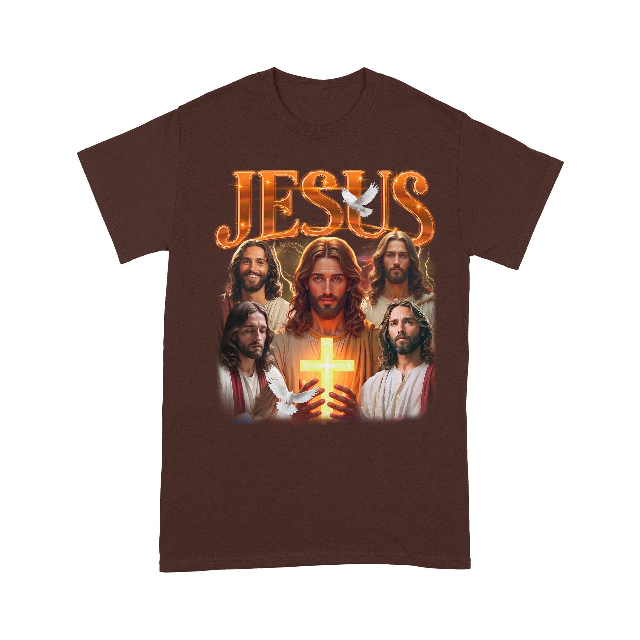 Jesus Bootleg Vintage T-Shirt, Gift Christian Faith Christ, Funny Retro Christian Religion T-Shirt - Image 9