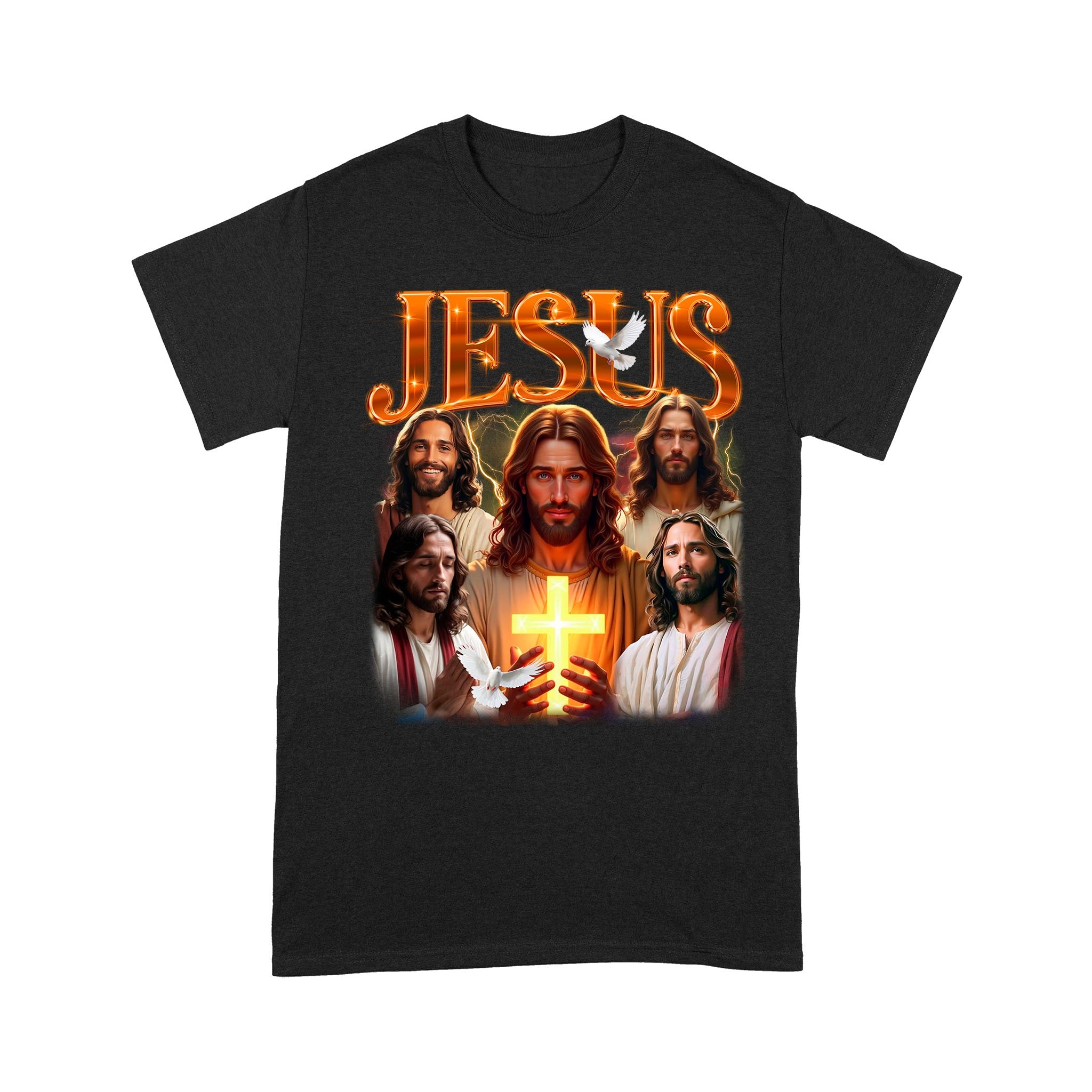 Jesus Bootleg Vintage T-Shirt, Gift Christian Faith Christ, Funny Retro Christian Religion T-Shirt - Image 4