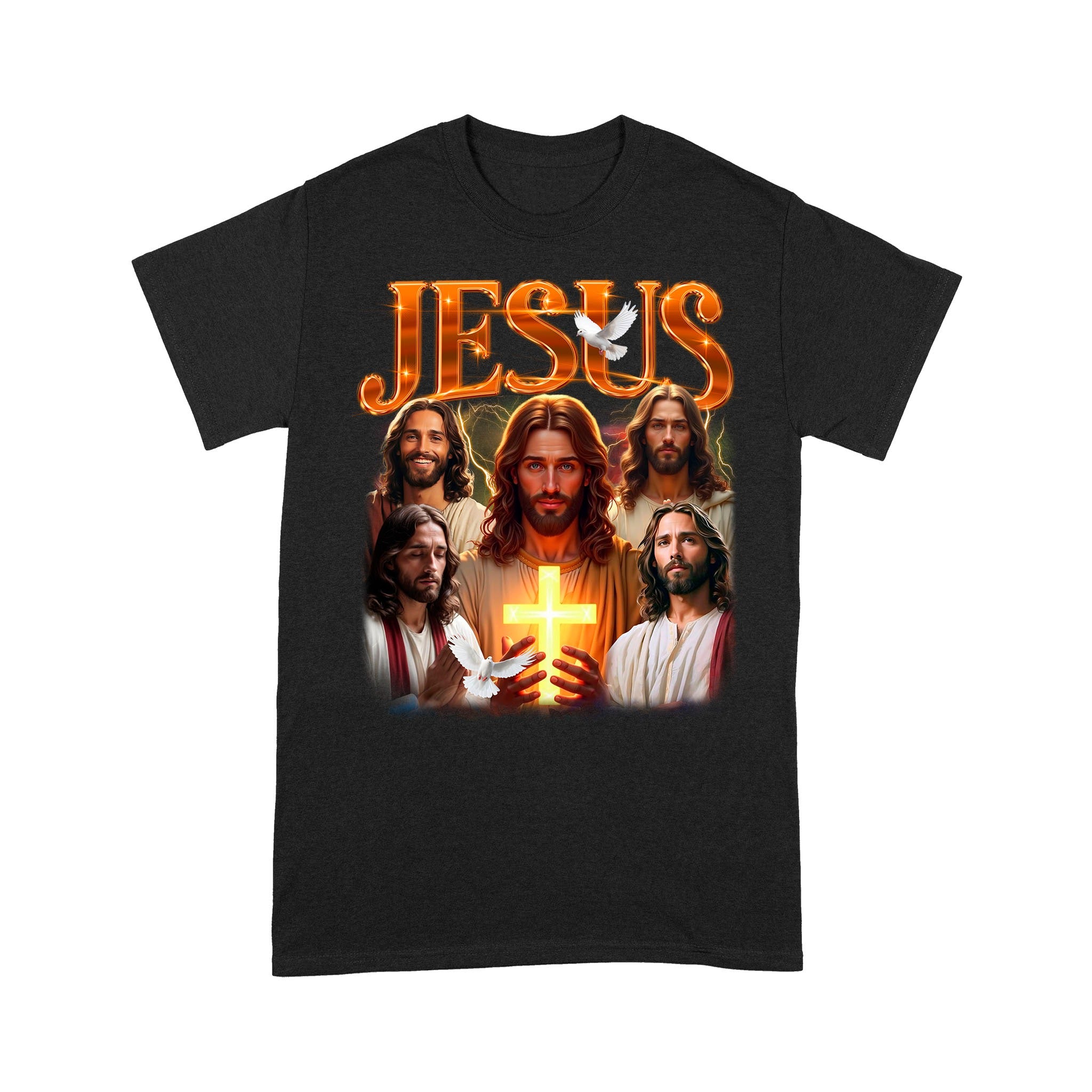 Jesus Bootleg Vintage T-Shirt, Gift Christian Faith Christ, Funny Retro Christian Religion T-Shirt - Image 11
