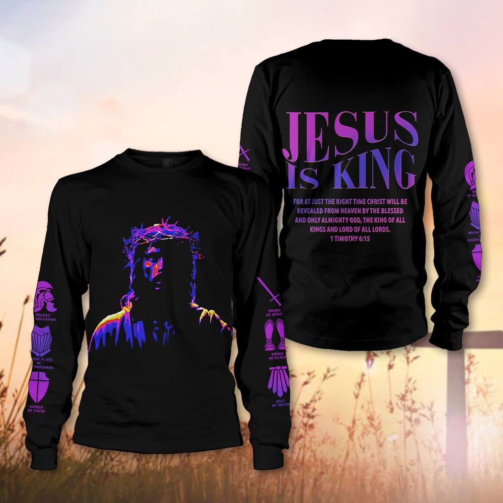 Christian Jesus Is King Bible Verse 1 Timothy 6:15 For At Just The Right Time 3D All Over Print T-Shirt And Hoodie - Image 5