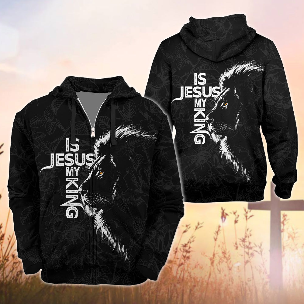 Jesus Is My King, 3D Christian Apparel - Inspirational Christian 3D All Over Print T-Shirt And Hoodie - Image 8