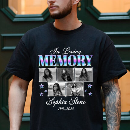 Photo In Loving Memory T-Shirt, Sympathy Gift for Loss of a Loved One T-Shirt