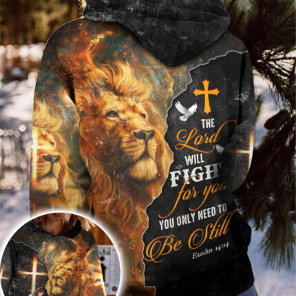 Warrior Of God, The Lord Will Fight For You-Exodus 14:14 3D All Over Print T-Shirt And Hoodie