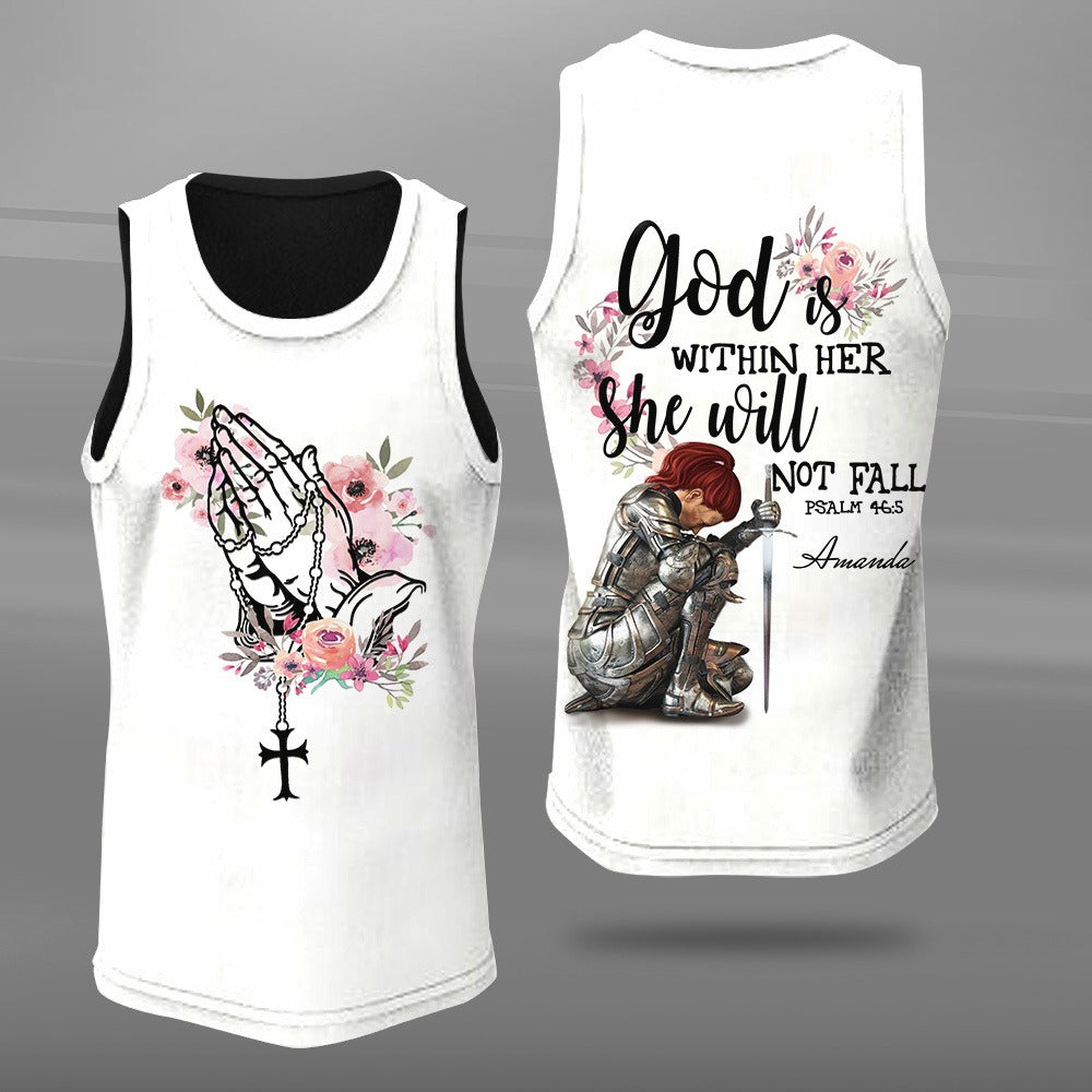 Woman Warrior God Is Within Her She Will Not Fall-Psalm 46:5 3D All Over Print T-Shirt And Hoodie - Image 5
