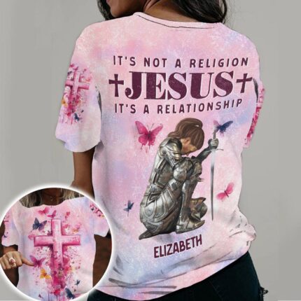 Woman Warrior Of God It's a Relationship with Jesus 3D All Over Print T-Shirt And Hoodie