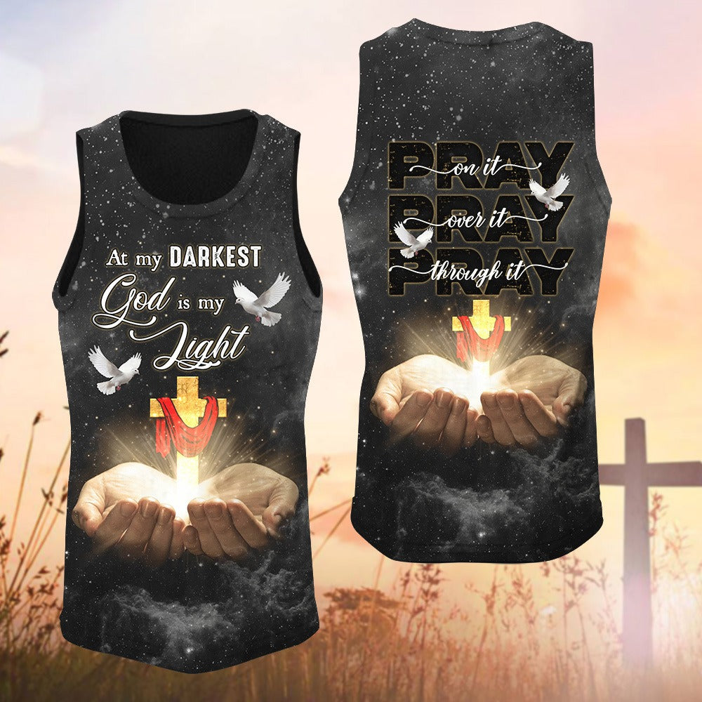 Pray On It Pray Over It Pray Through It, At My Darkest God Is My Light 3D All Over Print T-Shirt And Hoodie - Image 6