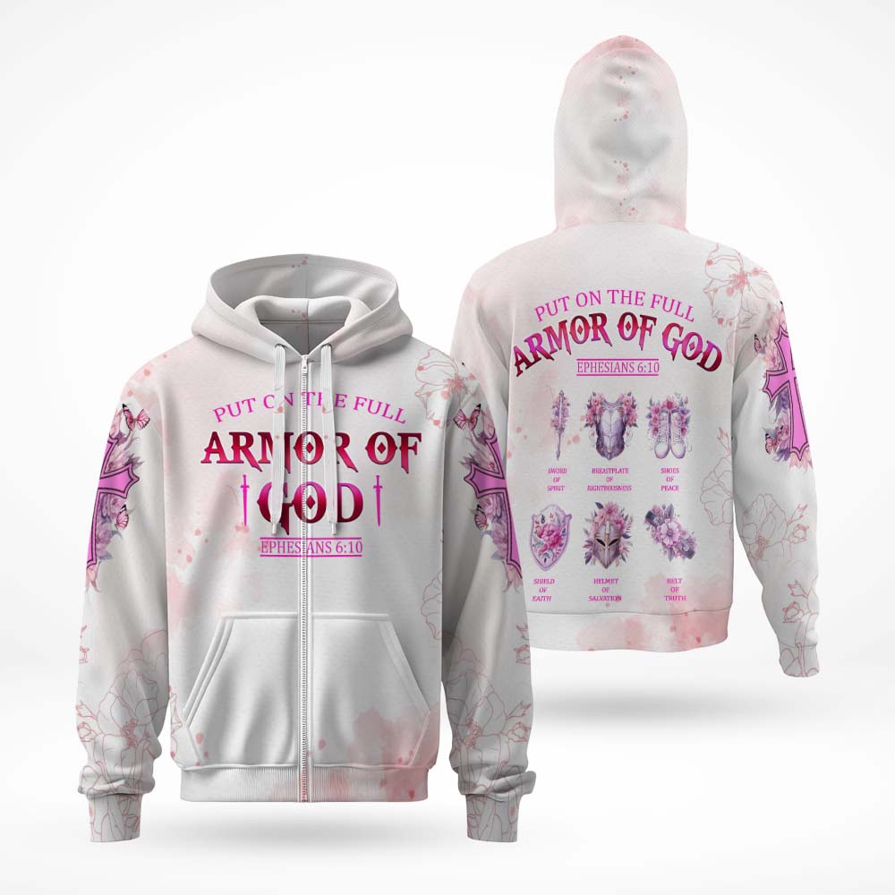 Put On The Full Armor Of God Ephesians 6:10 - Inspirational Christian 3D All Over Print T-Shirt and Hoodie - Image 5
