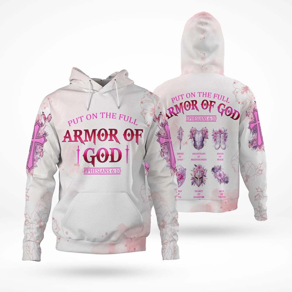 Put On The Full Armor Of God Ephesians 6:10 - Inspirational Christian 3D All Over Print T-Shirt and Hoodie - Image 4