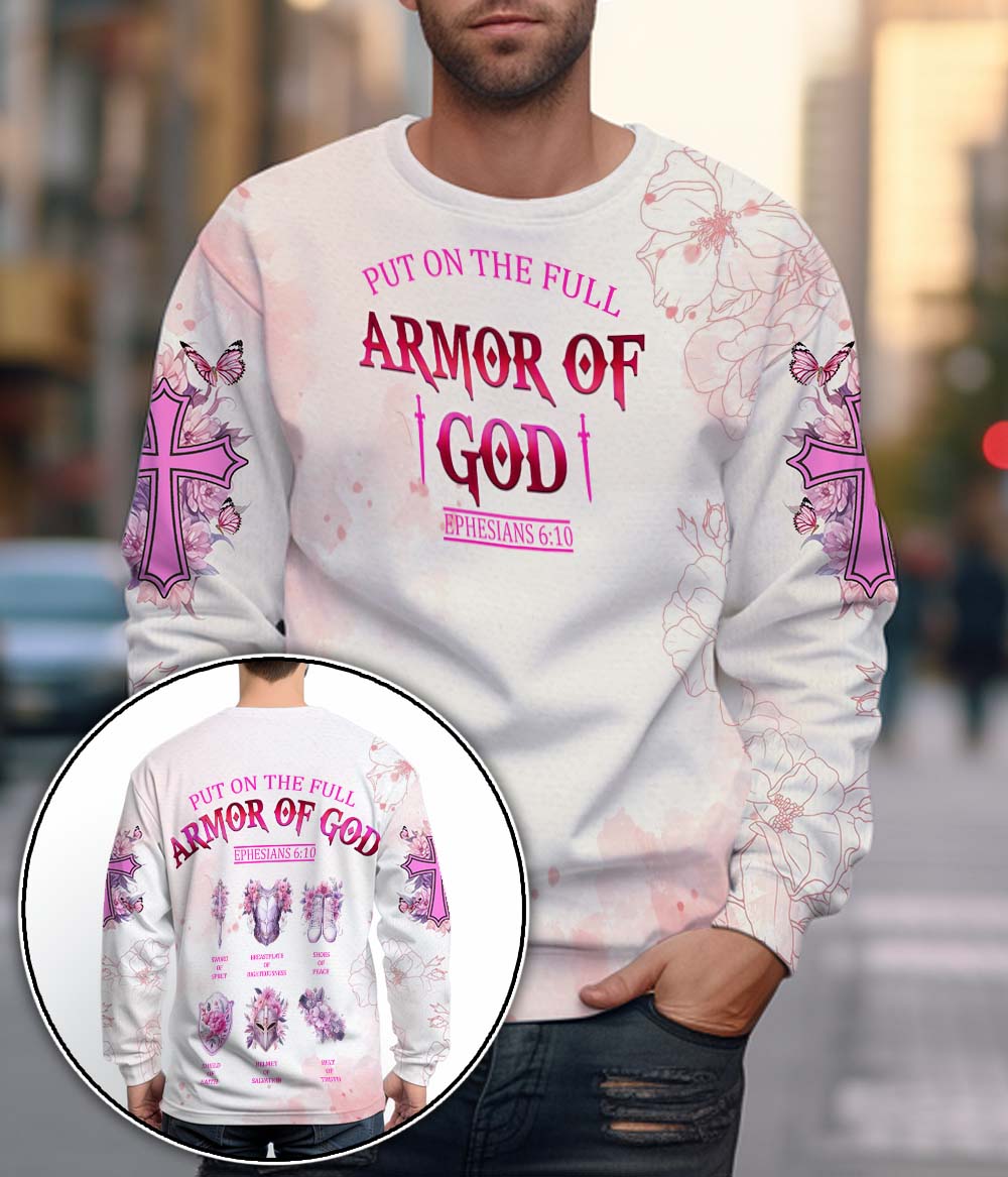 Put On The Full Armor Of God Ephesians 6:10 - Inspirational Christian 3D All Over Print T-Shirt and Hoodie - Image 10