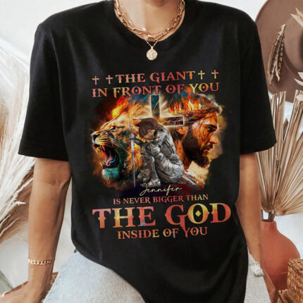 Warrior Of God, The Giant In Front Of You - Gift For Christian T-Shirt