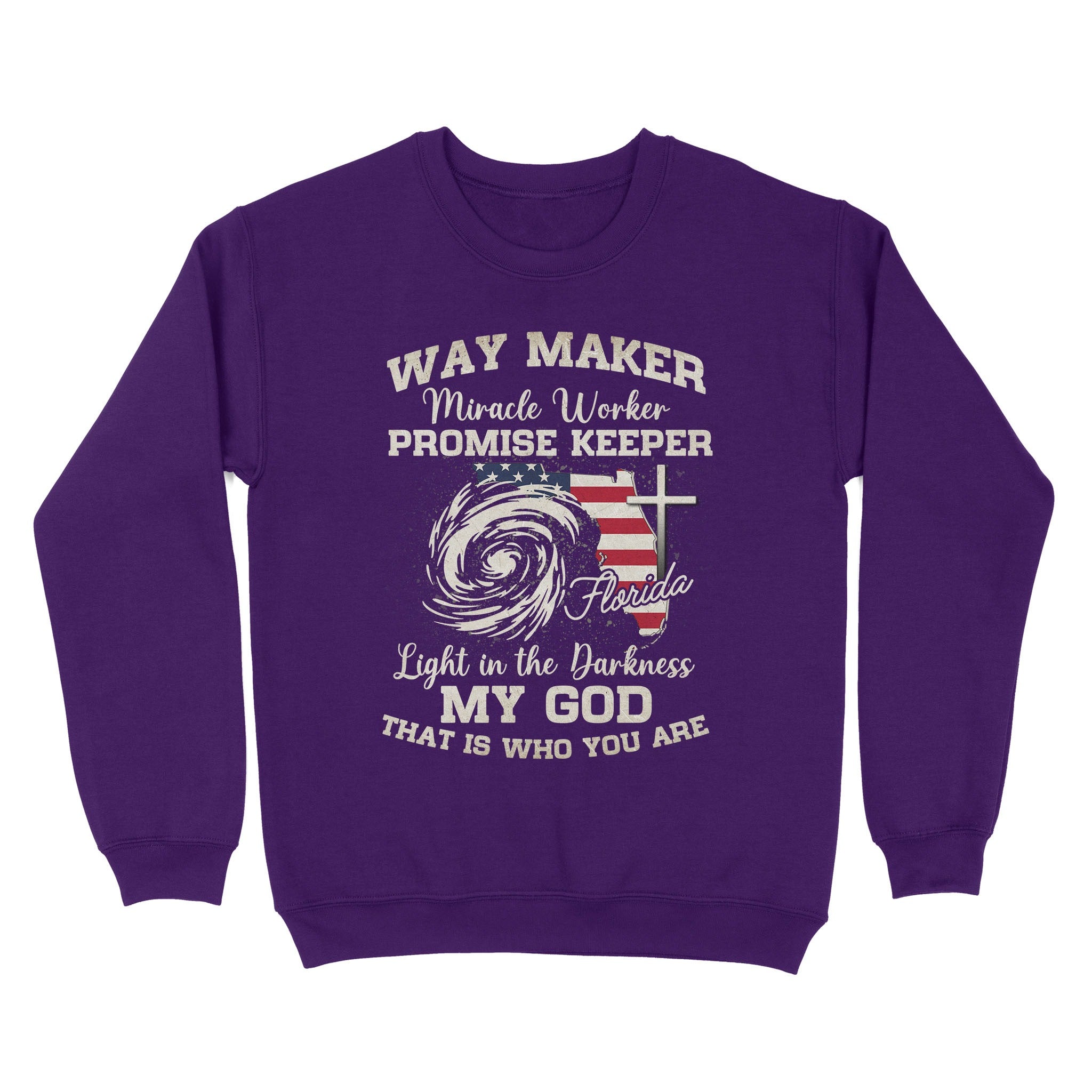 Way Maker Florida Prayer T-Shirt, Miracle Worker Pray For Florida Christian Sweatshirt - Image 4