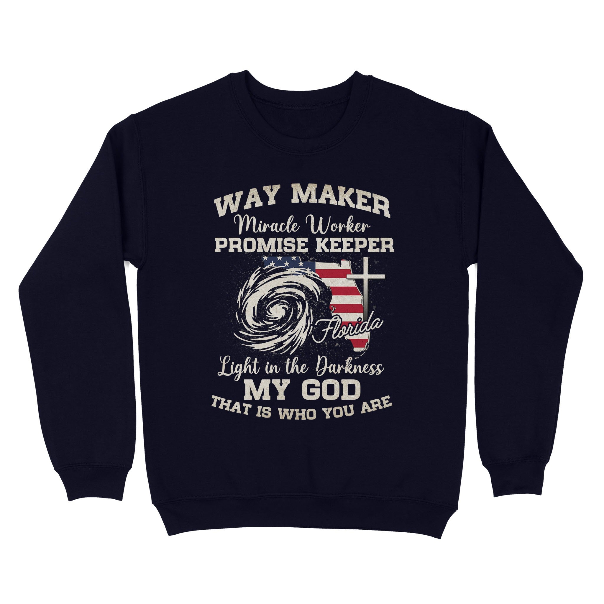 Way Maker Florida Prayer T-Shirt, Miracle Worker Pray For Florida Christian Sweatshirt - Image 5