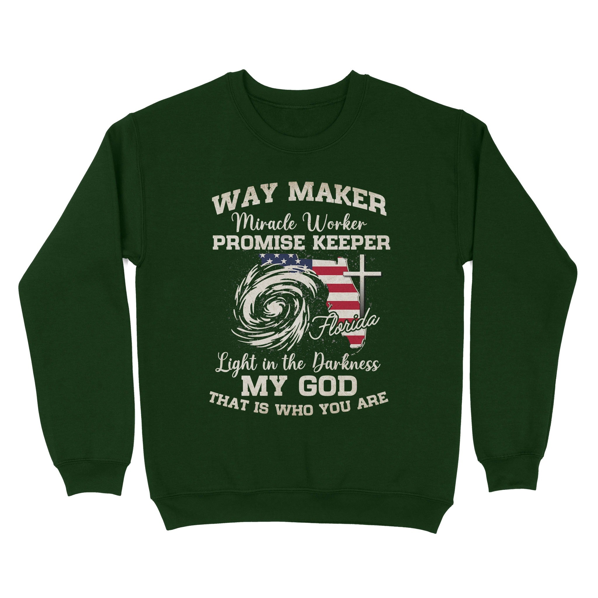Way Maker Florida Prayer T-Shirt, Miracle Worker Pray For Florida Christian Sweatshirt - Image 6