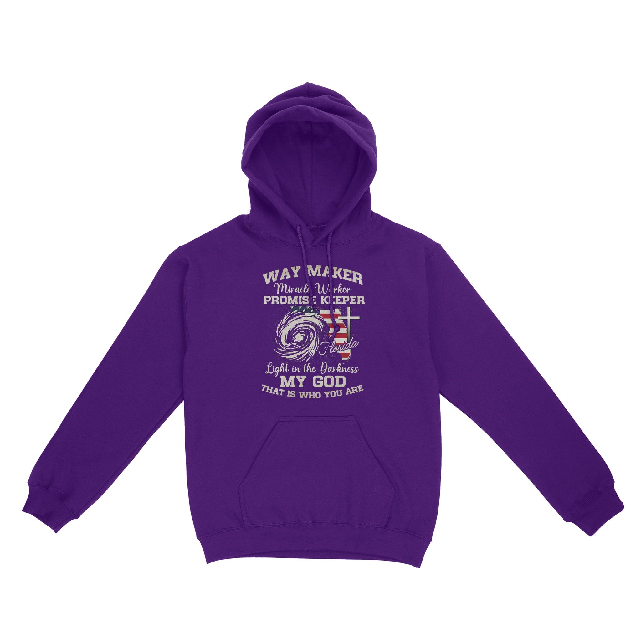 Way Maker Florida Prayer T-Shirt, Miracle Worker Pray For Florida Christian Hoodie - Image 4