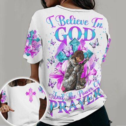 Woman Warrior Of God I Believe In God - Gift For Christian 3D All Over Print T-Shirt And Hoodie