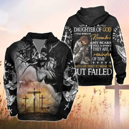 Woman Warrior Of God, I Am A Daughter Of God - 3D All Over Print T-Shirt And Hoodie