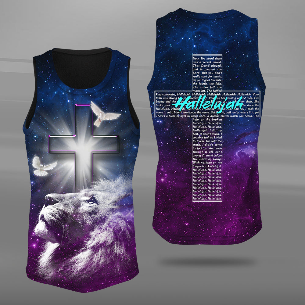 Jesus Lion of Judah With Hallelujah Lyrics 3D All Over Print T-Shirt And Hoodie - Image 4