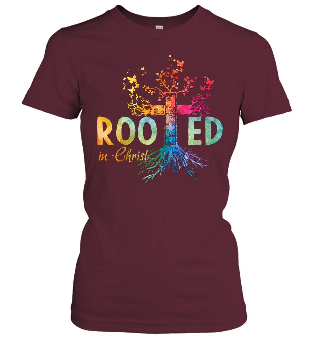 Rooted in Christ Women's T-Shirt - Image 4
