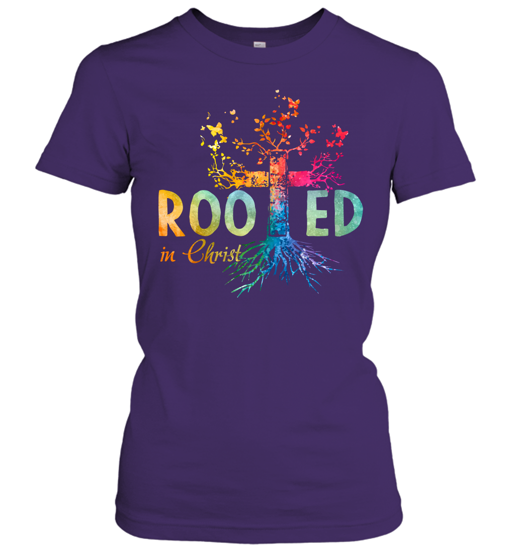 Rooted in Christ Women's T-Shirt - Image 3
