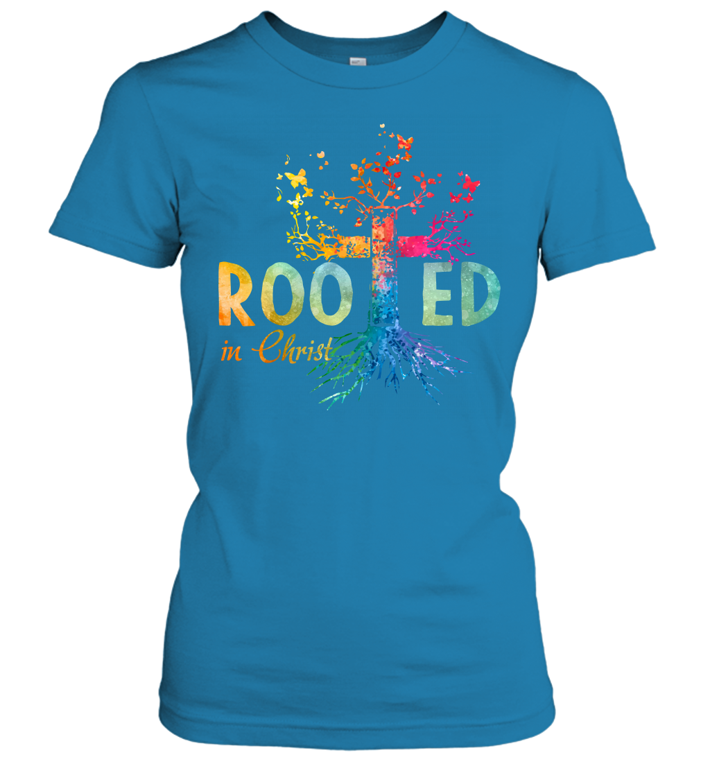 Rooted in Christ Women's T-Shirt - Image 7