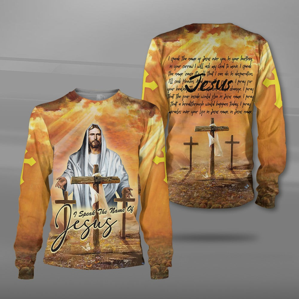 I Speak the Name of Jesus Over You 3D All Over Print T-Shirt And Hoodie - Image 3